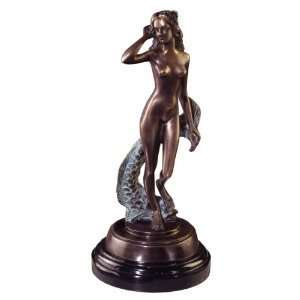   Wax Bronze Statue Sculpture Inspired By Edouard louis Collett (b.1876
