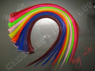 Popular Punk Colorful Clip On In Hair Extensions 22   23  