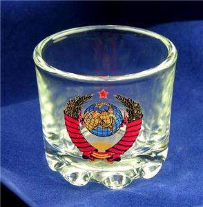 SOVIET RUSSIAN USSR Vodka Shot Glass 2x2 AUTHENTIC RUSSIAN  