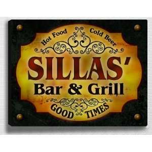  Sillass Bar & Grill 14 x 11 Collectible Stretched 