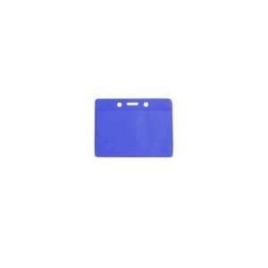  Blue Credit Card Size Horizontal Colored Back Badge Holders Blue 