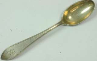   STERLING SILVER TIFFANY&CO MONOGRAMMED REEDED EDGE 1937 SPOON  