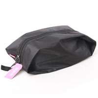   Oxford Nylon Travel Storage Shoe Tote Bag Case Zip Black  