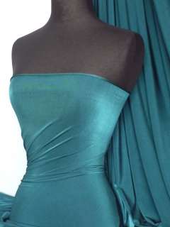 Dark teal diabolo shiny lycra fabric 4 way stretch material Q262 DKTL