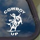 Cowboy Up Decal Truck Bumper Window Vinyl Sticker