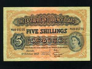 East AfricaP 33,5 Shillings,1957* Queen Elizabeth II *  