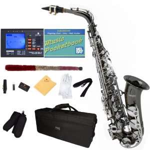   Saxophone with Tuner, Case, Mouthpiece, 10 Reeds and More Musical