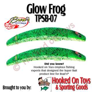 Brads 2 Pack Super Bait Glow Frog TPSB 07 Salmon Lure  