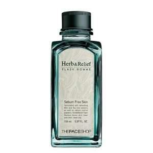  The Face Shop Herb And Relief Flash Homme Sebum Free Toner 