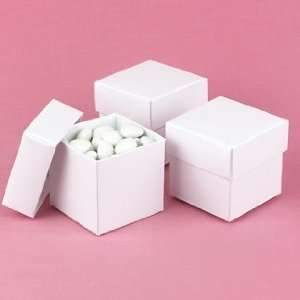  Personalized White Shimmer Favor Boxes: Health & Personal 