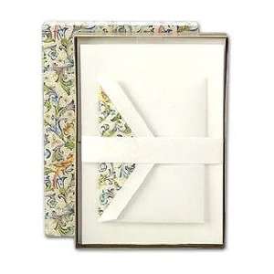  Crane & Co. Pearl White Letter Sheets with Florentine 