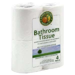 Earth Friendly Products Bath Tissue, 2 Ply, 175 Sheets, 4Pack (Pack of 