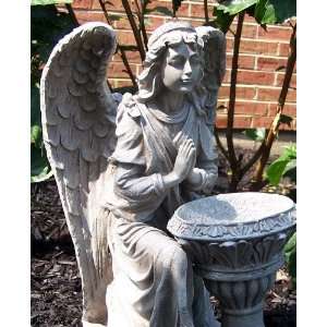  Outdoor 16 Stone Craft Saint Angel Cherub Garden Figurine Statue 