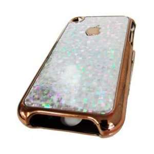  Apple Iphone 2g Original Brown Silver Flake Design Case 