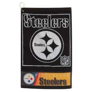  Pittsburgh Steelers 16x24 Jacquard Golf Towel: Sports 