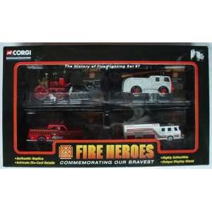  CORGI Fire Heroes HISTORY OF FIRE FIGHTING Diecast Set #7 