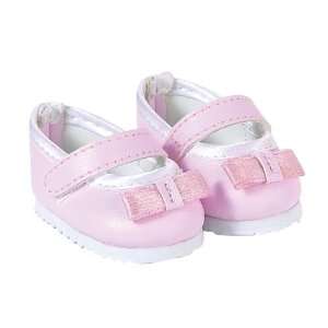  Miss Corolle Pink and White Shoes for 14 Dolls (Bow color 