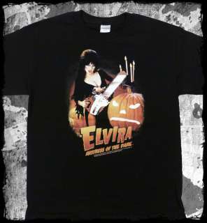 Elvira   Chainsaw Protect Your Pumpkins   official t shirt   FAST 