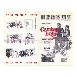  Country Boy Original Movie Poster, 11 x 17 (1966)