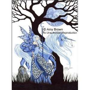   Solstice Amy Brown 8.5X11 Faery Print Fairy Art Fey