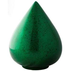  Green Speckled Hand Painted Cremation Urn: Home & Kitchen
