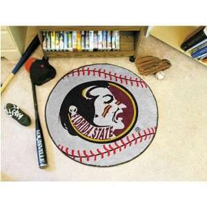 Florida State Seminoles NCAA Baseball Round Floor Mat (29) Seminole 