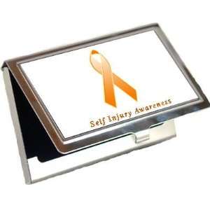  Self Injury Awareness Ribbon Business Card Holder: Office 