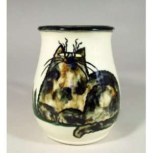   Cat Ceramic Mug created by Moonfire Pottery: Kitchen & Dining
