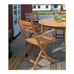  Teak Selandia Folding Arm Chair Patio, Lawn & Garden