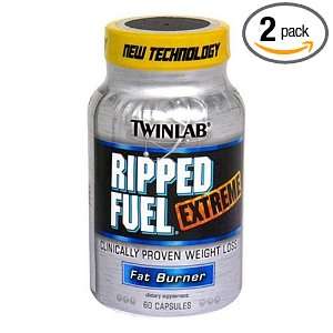  Twinlab Ripped Fuel Extreme Fat Burner, Ephedra Free, 60 