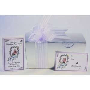 Woodland Fairy Acres Country French Lavender and Dutched Cocoa Floral 