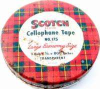 Vintage Scotch Cellophane Tape Tin #175  
