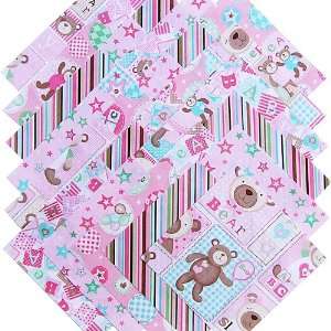  Marcus Brothers BEAR HUGS GIRL 6.5 Quilting Fabric 