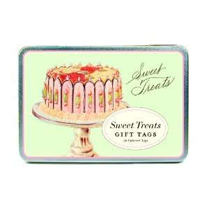  36 Assorted Sweet Treats Glitter Gift Tags in Keepsake Tin 