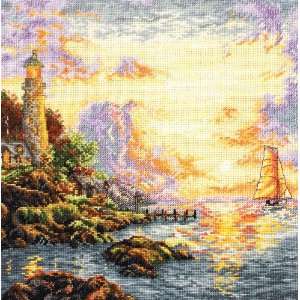  Thomas Kinkade The Sea Of Tranquility Counted Cross Stitch 