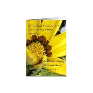  Flowers Scripture Thanks for your kindness Card Health 