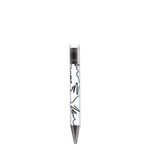  Pierre Belvedere Scribble Ballpoint Pens, White/Black 