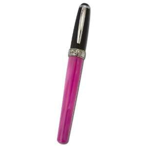  Curtis Australia Streamline Fountain Pen, Bright Pink/ Jet 