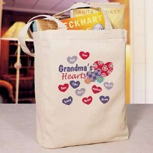  My Hearts Personalized Canvas Tote Bag: Everything Else