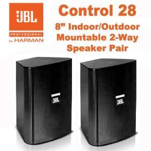  JBL Control 28 Two Way 8 Indoor / Outdoor Black Speaker 
