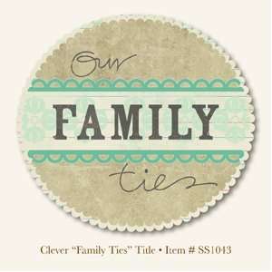   So Sophie Clever Die Cut Cardstock Title Family Ties