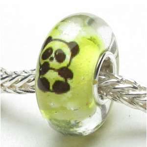  Beads Hunter Jewelry Happy Curious Panda Murano Glass Bead 