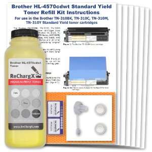  Brother HL 4570cdwt Standard Yield Yellow Toner Refill Kit 