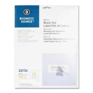  Business Source Block out Mailing Laser/Inkjet Label,1 