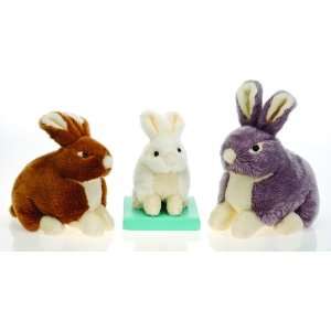  13   3 Assorted Natural Color Plush Bunnies Case Pack 12 