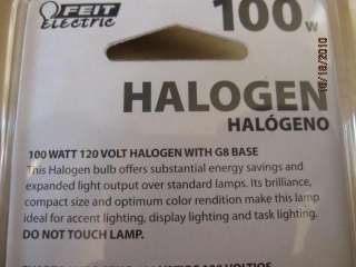 FEIT Electric 100W 120V G8 Base Halogen Bulb  