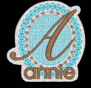 Custom Embroidered Name Patch Monogram FELT Patch Tag  