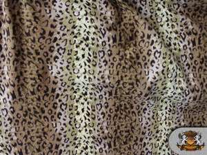 FLEECE CAMOUFLAGE LEOPARD FABRIC / BY THE YARD  