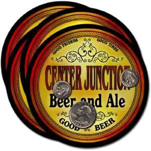  Center Junction, IA Beer & Ale Coasters   4pk Everything 