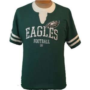 Womens 1XL NFL Philadelphia Eagles Short Sleeve Green Jersey style T 